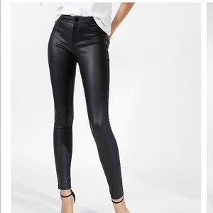 NWOT 5 pocket Vegan Leather Leggings
